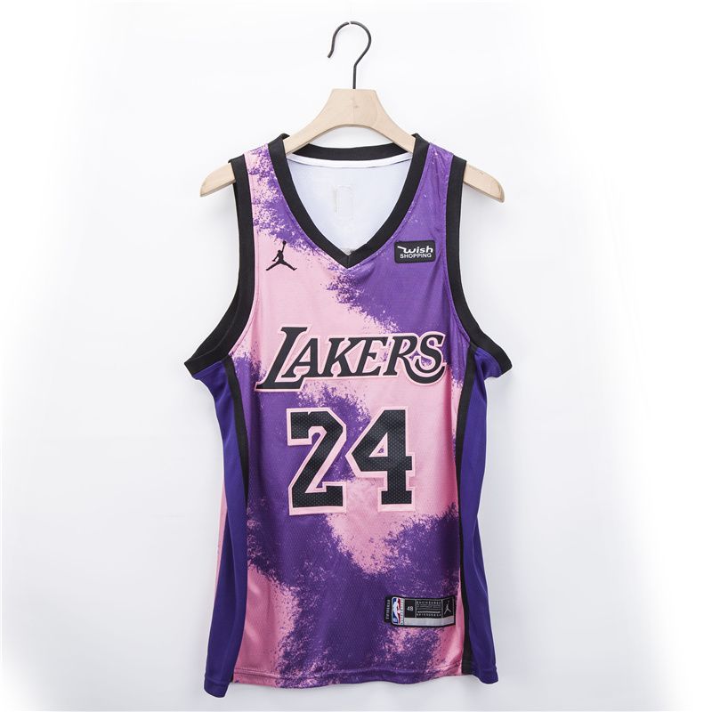 Men Los Angeles Lakers #24 Bryant purple Fashion 2021 NBA Jersey